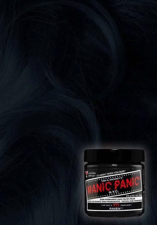 Manic Panic Raven Classic Black Semi - Permanent Vegan Hair Color