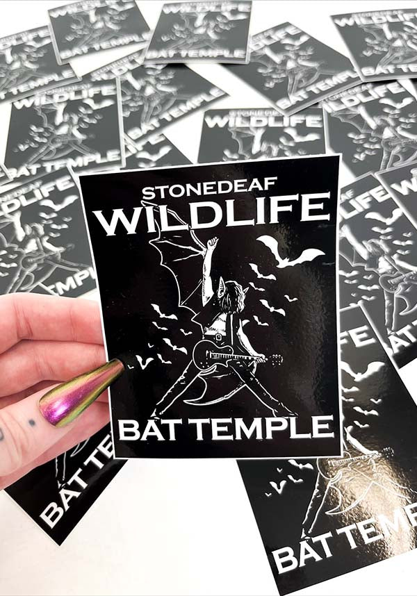 Bat Temple StoneDeaf Charity Decorative Sticker for Support and Decoration