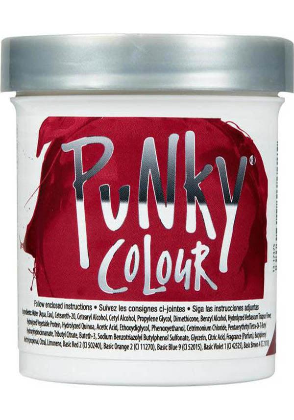 Punky Semi - Permanent Red Wine Hair Colour with Vegan Keratin
