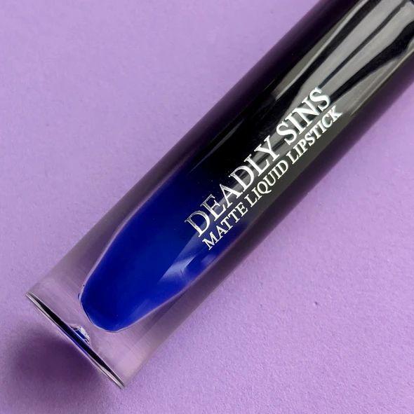 Lunar Matte Liquid Lipstick - A Striking Rich Blue Shade