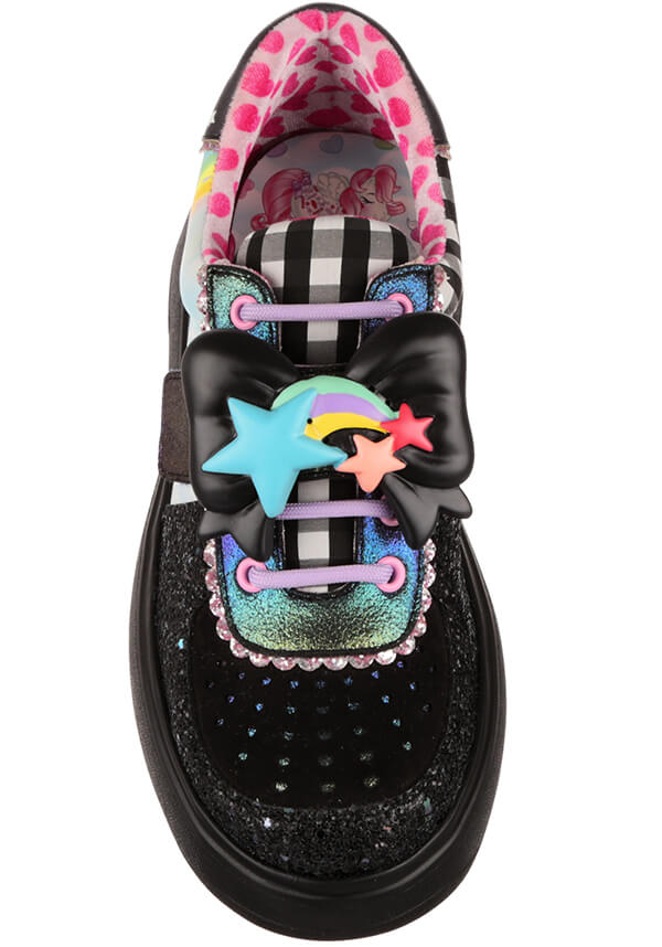 My Little Pony Rainbow of Light Black Platform Lace - up Sneakers