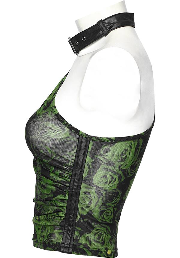 Punk Rave Philomena Asymmetric Mesh Top - Bold and Unique