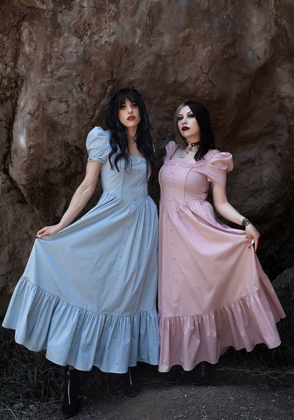 Pastel Blue Gothic Lace Provence Dress by Lively Ghosts