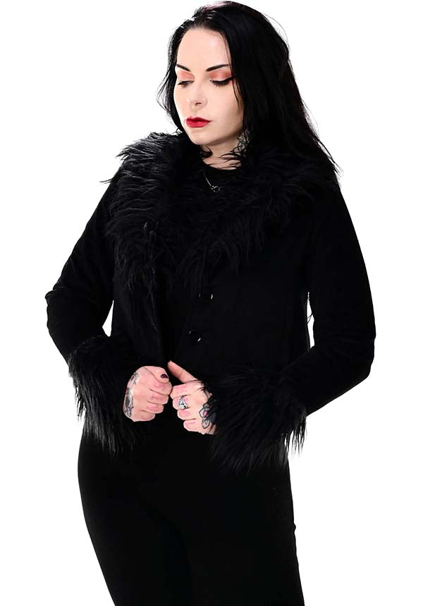 Foxblood's Bailey Black Corduroy Men's/Women's Fashion Jacket