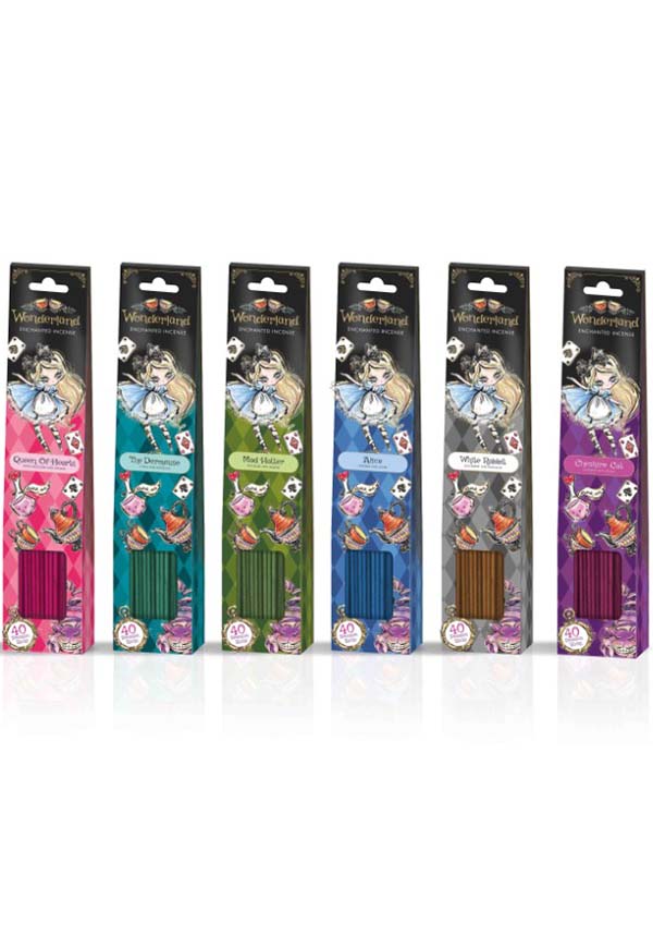 Wonderland Themed Incense Sticks Set Along With a Handy Incense Holder