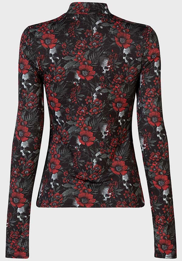Soft and Stretchy Long Sleeve Pitiful Petals Top
