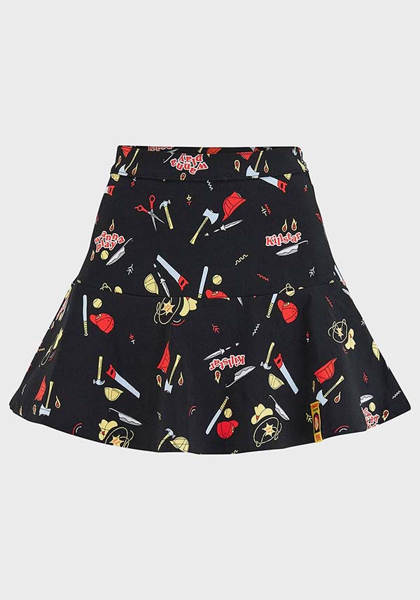 It's Time for Fun - Chucky Licensed Mini Skirt for Playful Fashion