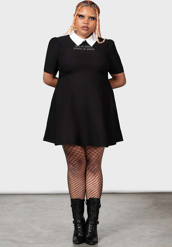 Blackest Heart Skater Style Dress - Licensed Wednesday Merchandise