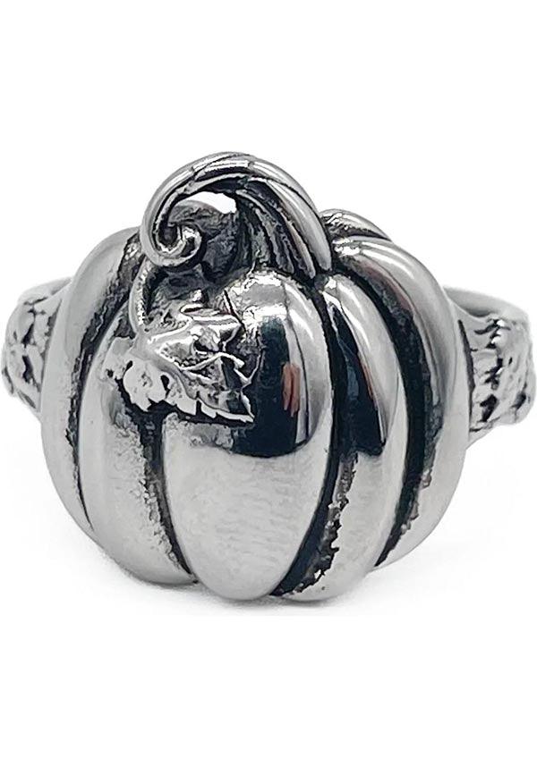 All - Year - Round Stainless Steel Pumpkin - Shaped Ring for Spooky Lovers