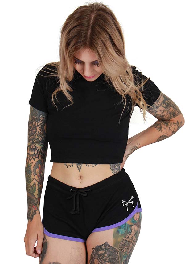 Creepy and Playful Too Fast Short Shorts for a Spooky Wardrobe Addition