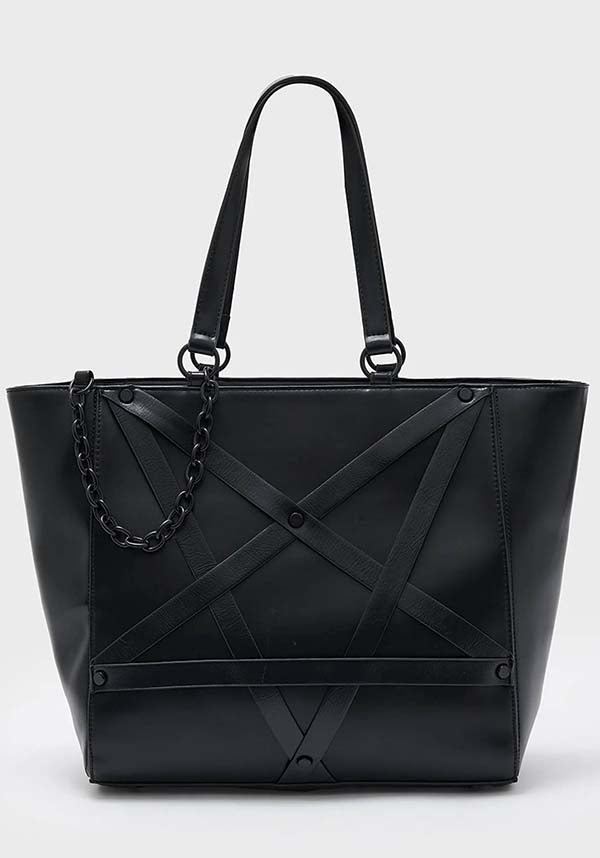 The Krypt Fashionable Polyurethane Bag with Pentagram Design