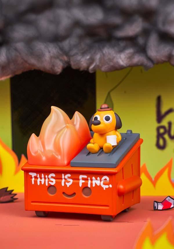 This Is Fine | High - Quality Vinyl Collectible Dumpster Fire Figure