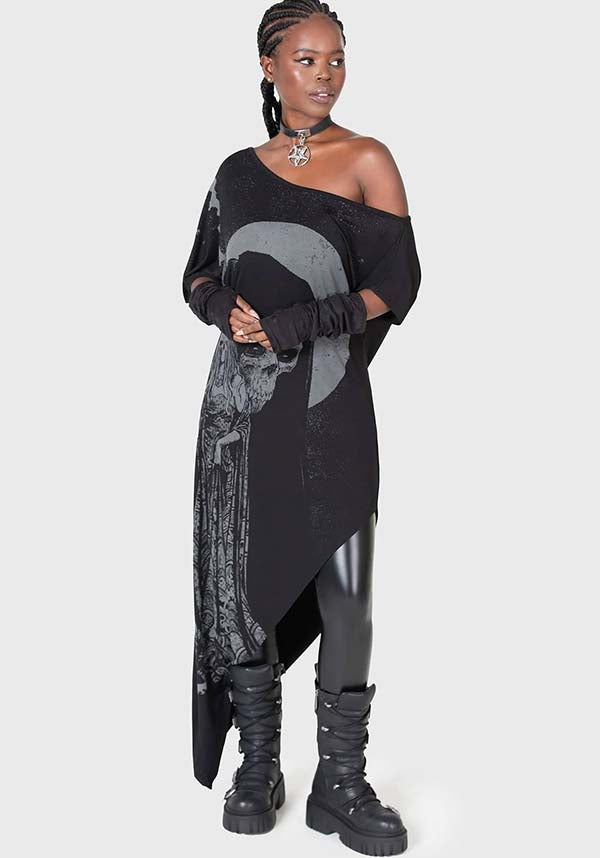 Lights Go Out Women's Midi Dress with Custom Graphic