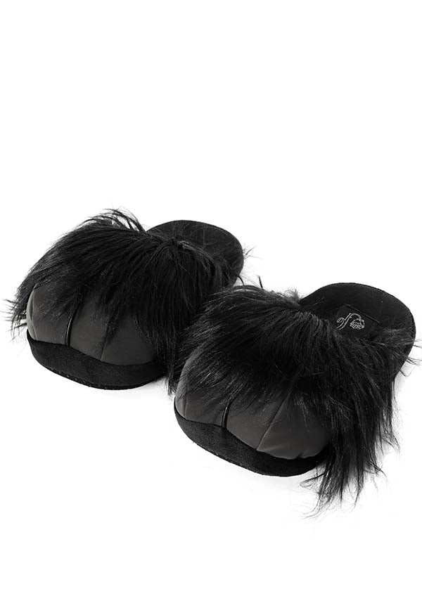 Super Comfy and Plush Krampus Hoof Vegan Slippers