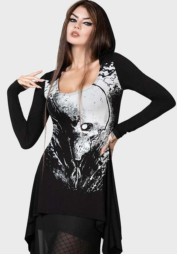 Lone Spirits Stylish Hooded TOP