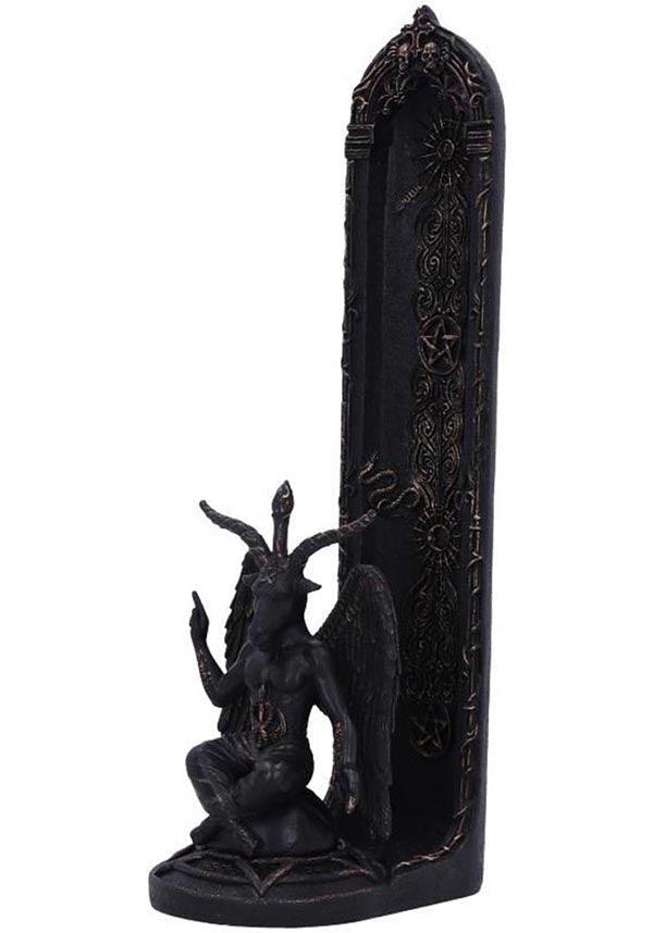 Exquisitely Hand - painted Baphomet's Essence Incense Burner for Gothic Lovers