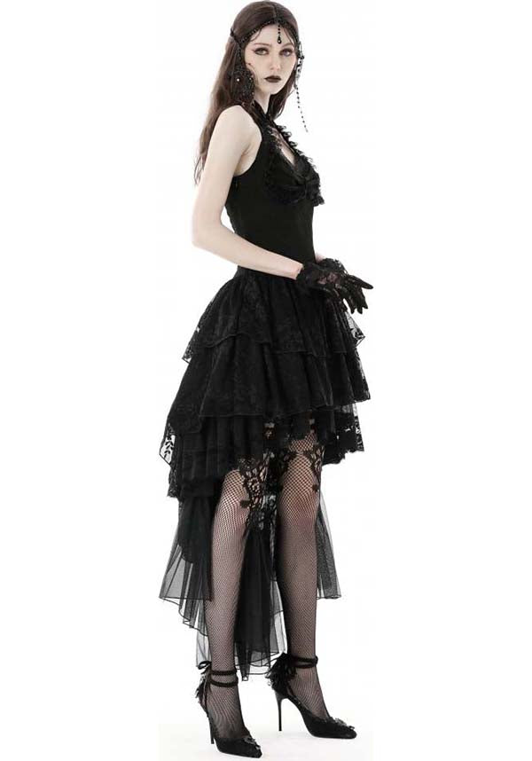 Enchanting Swan Lake Halter Style Women's Evening Dress