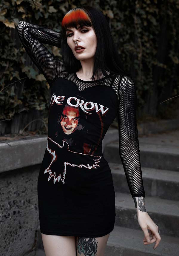 The Crow Inspired Fishnet Dress for Alternative Fashion Lovers