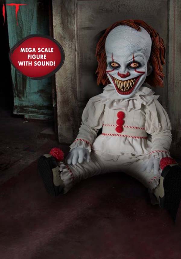 2017 It Movie: Sinister Talking Pennywise 15-Inch Collectible Action Figure