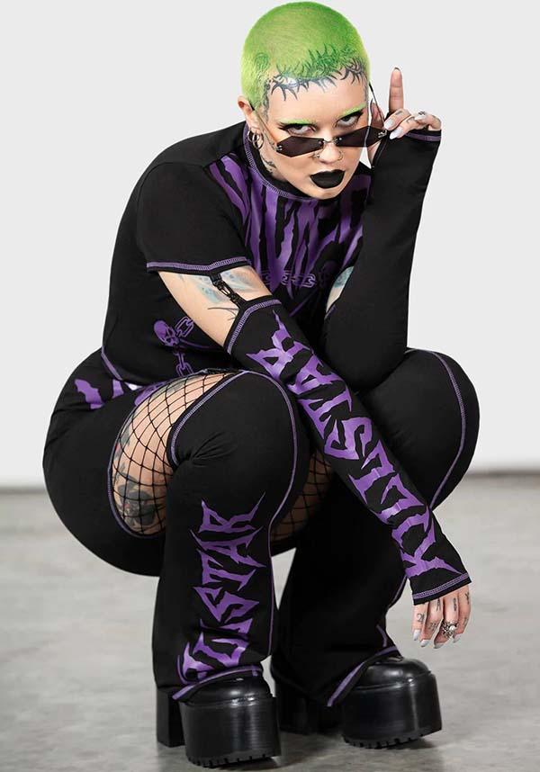 Martyr Brand Suspender Skirt with Detachable Flared Leg Warmers
