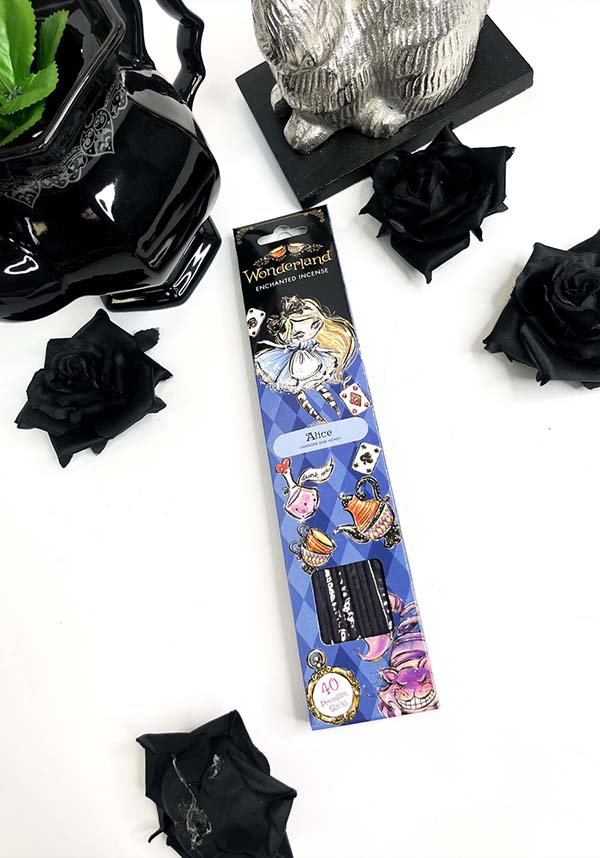 Wonderland Themed Incense Sticks Set Along With a Handy Incense Holder