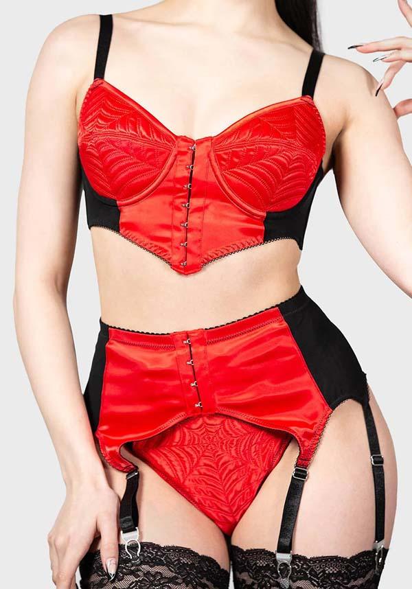 Scarlet Stretch Garter Belt with Adjustable Straps