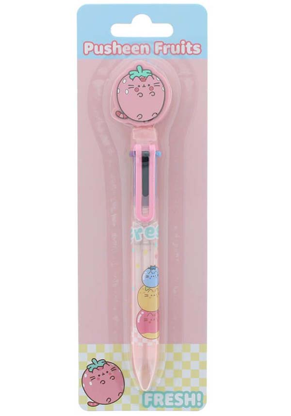 Adorable Pusheen Strawberry 6 - Colour Writing Pen
