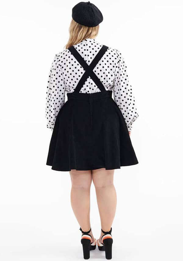Halloween Jack - O - Lantern Design Pinafore Dress Inspired by 1950s Fashion