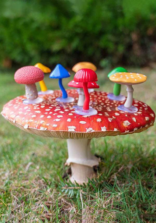 Deluxe Collection of Eight Soft Vinyl Mini Magical Mushrooms