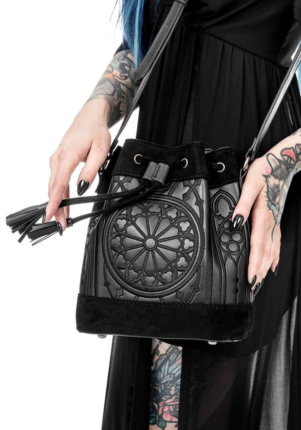 Restyle's Sanctum Adjustable Gothic Elegant Bucket Bag