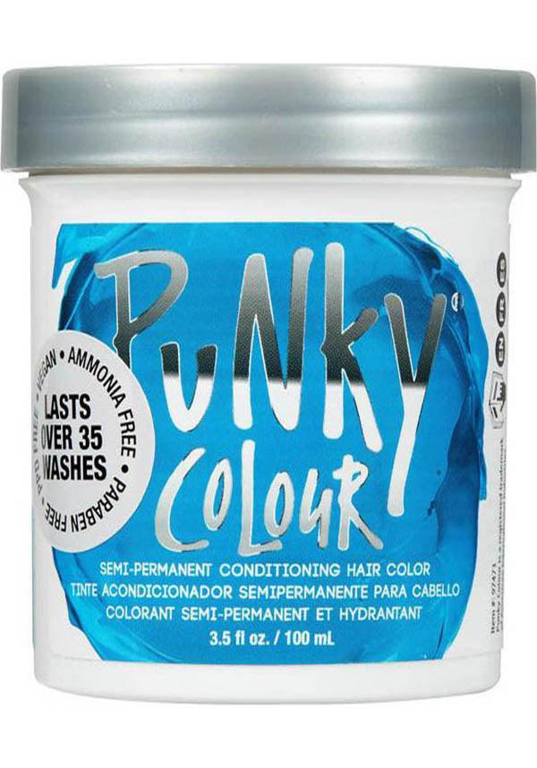 Lagoon Blue Punky Semi - Permanent Conditioning Hair Colour Creme for Mermaid - Inspired Look
