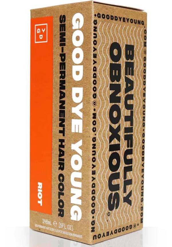 Riot Semi - Permanent Neon Orange Hair Colour by Good Dye Young