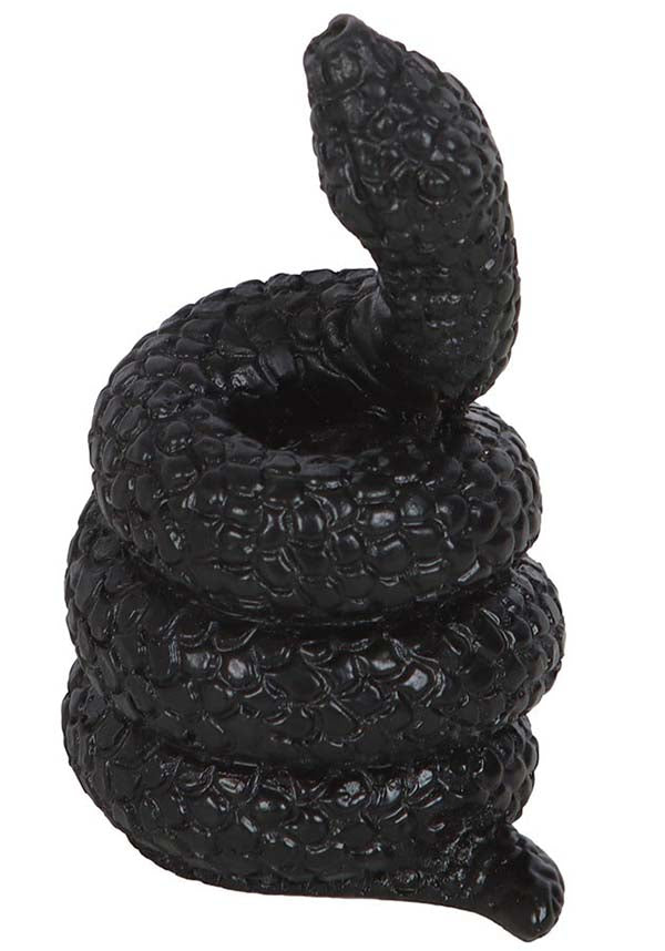 Elegant Black Resin Snake Incense Stick Holder for Gothic Decor