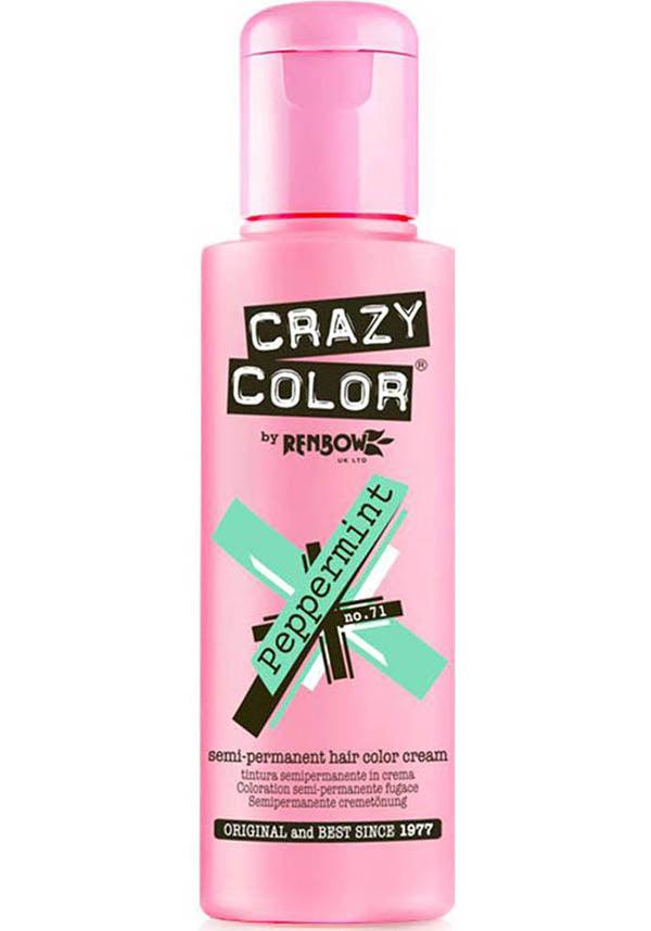 Crazy Colour Semi - permanent Peppermint Green Hair Dye