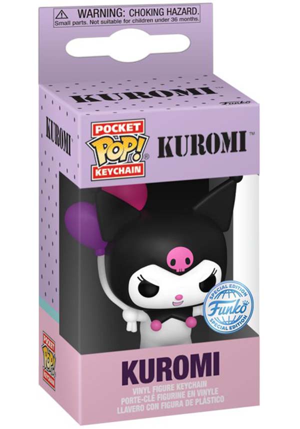 Sanrio Funko POP! Keychain Collectible: Kuromi Holding Balloons [Restricted Sale]