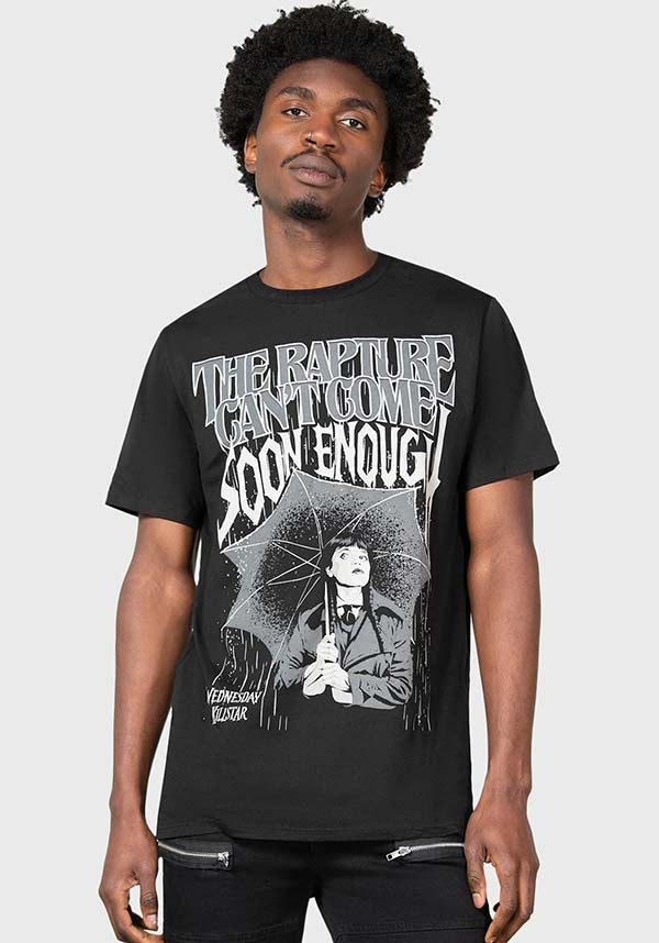OFFICIAL WEDNESDAY UNISEX FITTED T-SHIRT WITH CUSTOM GRAPHICS