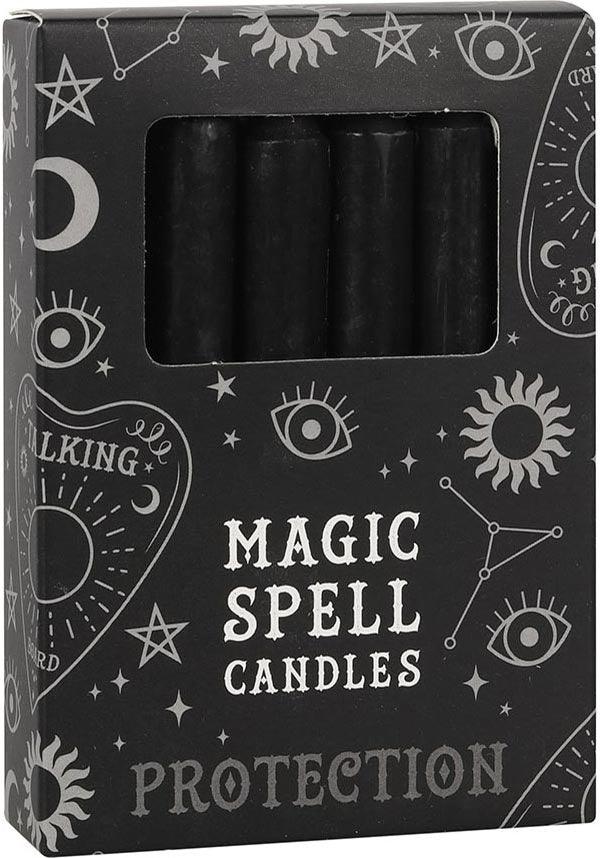 Black Protection Spell Candles - A Pack of 12 for Magical Protection Rituals