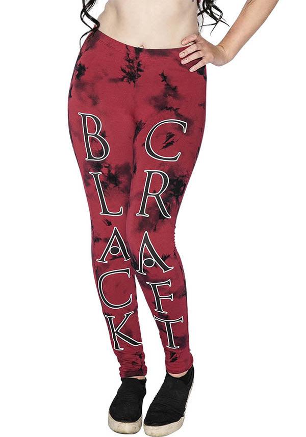 Ultra - Comfortable Black and Red Blood Moon Gym & Lounge Leggings