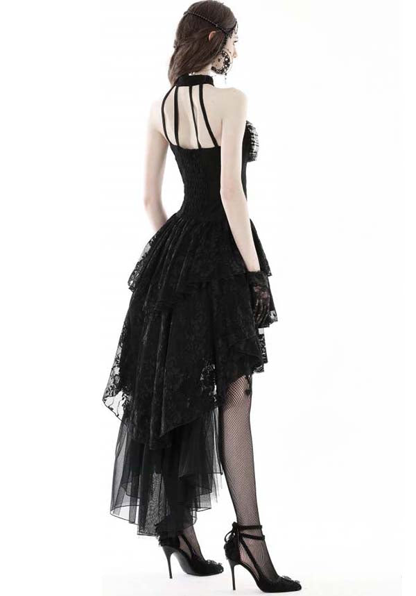 Enchanting Swan Lake Halter Style Women's Evening Dress