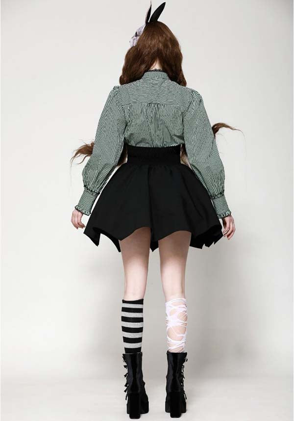 Gothic-Style High Waisted Batwing Skirt for a Dramatic Look