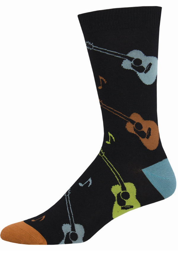 Organic Bamboo Men's Socks for a Musical Vibe