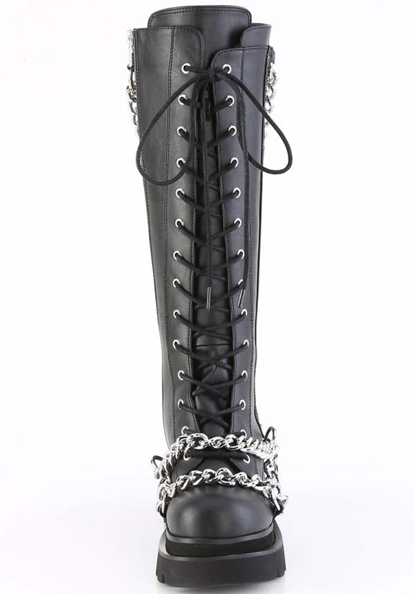 RENEGADE-215 Black Platform Boots - Preorder Available