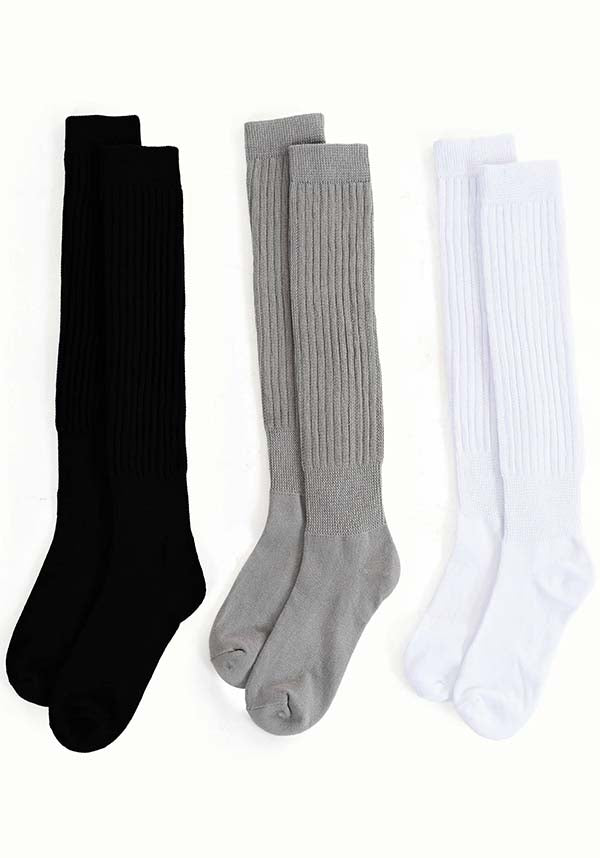 Foxblood Multi - Pack Scrunch Socks for US Size 5 - 11
