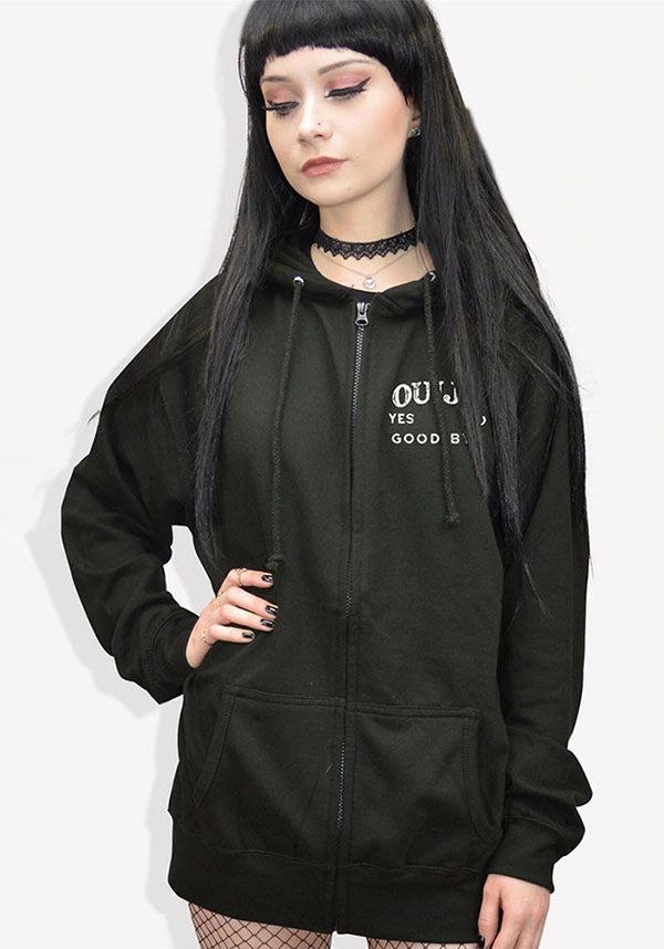 Ouija Board Inspired Ultra - Comfortable Zipped Hoodie