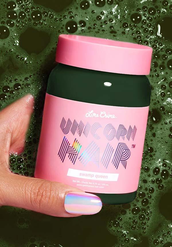 Swamp Queen Unicorn Semi - Permanent Fantasy Hair Colour in Dirty Money Green