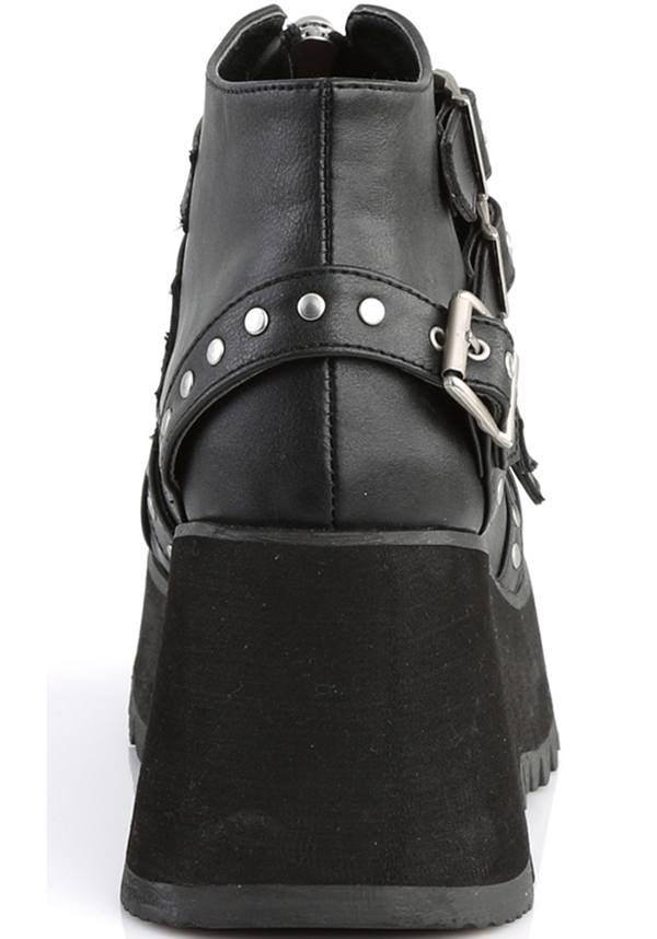 Black Demonia Scene-30 Platform Ankle Boots - Preorder Available