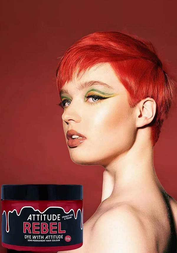 Rebel UV Fiery Red Semi - permanent Hair Colour | Ideal for Bold Fashionistas