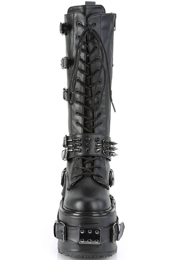 Black Demonia Swing-327 Platform Boots - Preorder Available
