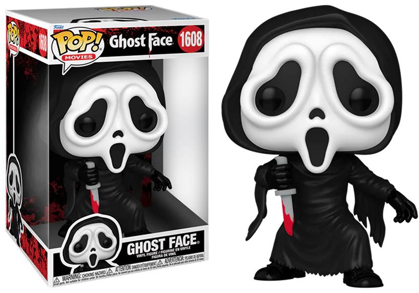 Scream Horror Collection: 10 - Inch Pop! Vinyl Figure of Ghostface Holding a Knife
