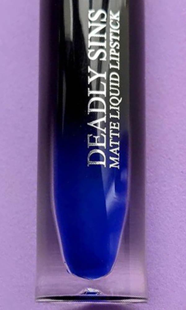 Lunar Matte Liquid Lipstick - A Striking Rich Blue Shade